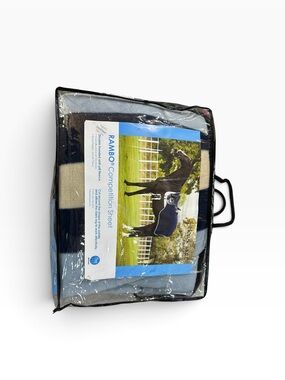 NEW Horseware Rambo Fleece Competition Sheet Witney Navy Stripe Small